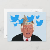 Carte postale Tin Foil Trump (Devant / Derrière)