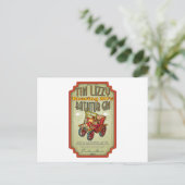 Carte Postale Tin Lizzy Baignoire Gin (Debout devant)