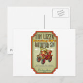 Carte Postale Tin Lizzy Baignoire Gin (Devant / Derrière)