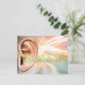 Carte Postale Tinnitus, illustration conceptuelle d'ordinateur. (Debout devant)