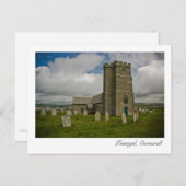 Carte postale Tintagel, Cornouailles (Devant / Derrière)