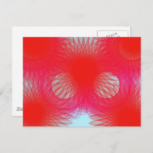 Carte Postale tintement rouge (Devant / Derrière)