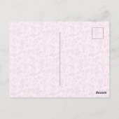 Carte Postale Tiny Floral Pattern Custom Friendship Postcard (Dos)