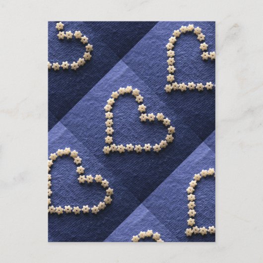 Carte Postale Tiny Pasta Stars forme coeur (Devant)