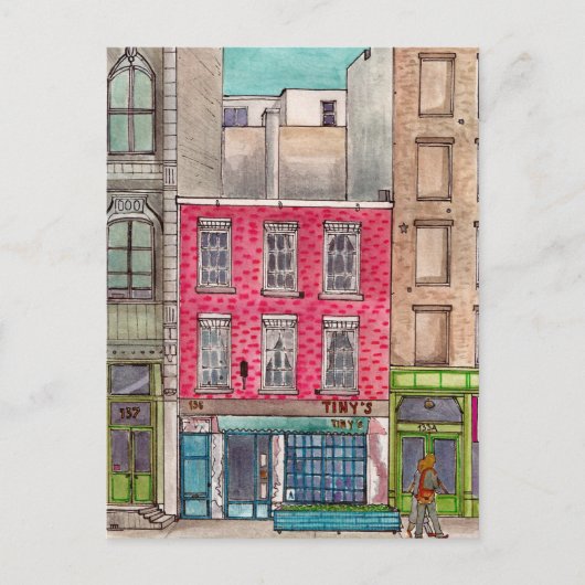 Carte Postale Tiny's 135 &The Bar Upstairs Tribeca Manhattan NYC (Devant)