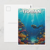 Carte Postale Tioman Malaisie Plongée sous-marine (Devant / Derrière)