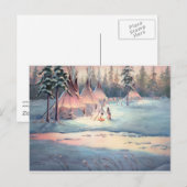 Carte Postale TIPI CAMP CHORES par SHARON SHARPE (Devant / Derrière)
