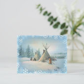Carte Postale TIPI CAMP SQUAW par SHARON SHARPE (Debout devant)