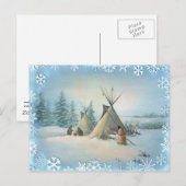 Carte Postale TIPI CAMP SQUAW par SHARON SHARPE (Devant / Derrière)