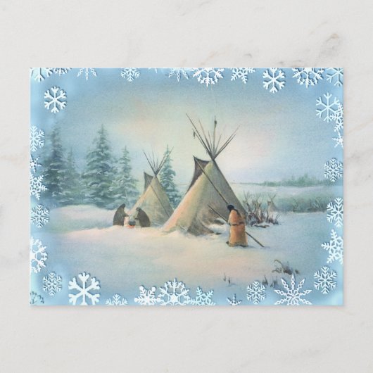 Carte Postale TIPI CAMP SQUAW par SHARON SHARPE (Devant)