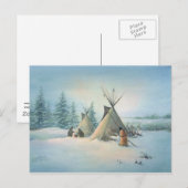 Carte Postale TIPI CAMP SQUAW par SHARON SHARPE (Devant / Derrière)