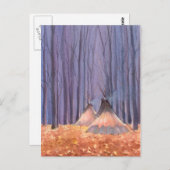 Carte Postale TIPIS FEUILLE FALLEN par SHARON SHARPE (Devant / Derrière)