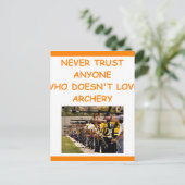 Carte Postale tir à l'arc (Debout devant)