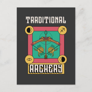 Carte Postale Tir à l'arc traditionnel