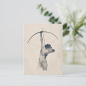 Carte Postale Tir aquarelle (Debout devant)