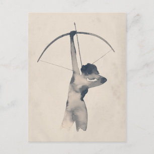 Carte Postale Tir aquarelle