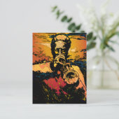 Carte Postale Tir de trompette (Debout devant)