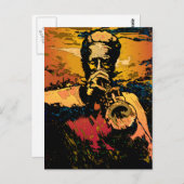 Carte Postale Tir de trompette (Devant / Derrière)