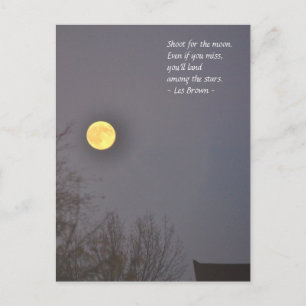 Carte Postale Tir pour la lune