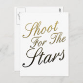 Carte Postale Tir Pour Les Étoiles (Devant / Derrière)