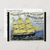 Carte Postale Tir Star Clipper voile (Devant / Derrière)
