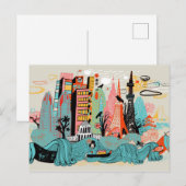 Carte Postale Tirage à la main Tokyo Japon (Devant / Derrière)