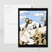 Carte Postale tirage de ciseaux meurtriers (Devant / Derrière)