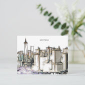 Carte Postale Tirage de Newyork City en noir et blanc (Debout devant)