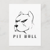 Carte Postale Tirage Pitbull (Devant)