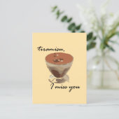 Carte Postale Tiramisu, tu me manques (Debout devant)