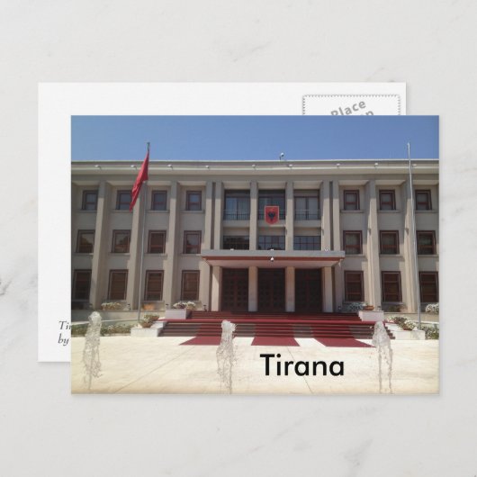 Carte Postale Tirana (Devant / Derrière)