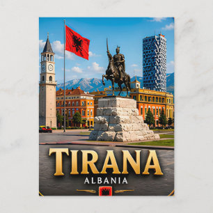 Carte Postale Tirana Albanie Évasion Capitale Méditerranéenne 📍