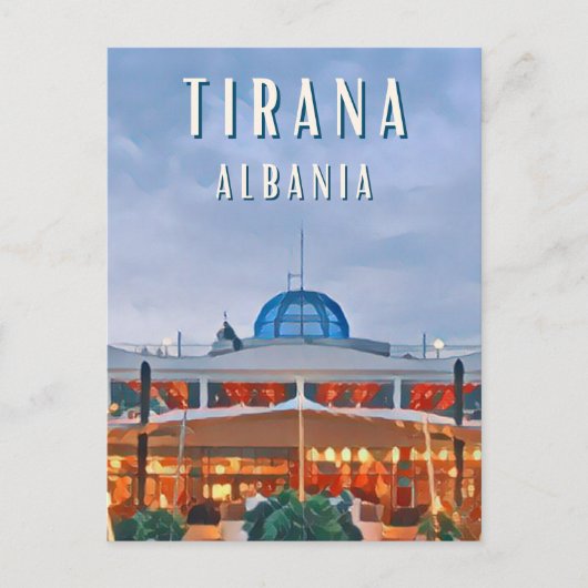 Carte Postale Tirana, la capitale animée de l'Albanie (Devant)