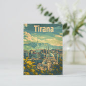 Carte Postale Tirana Vintage (Debout devant)