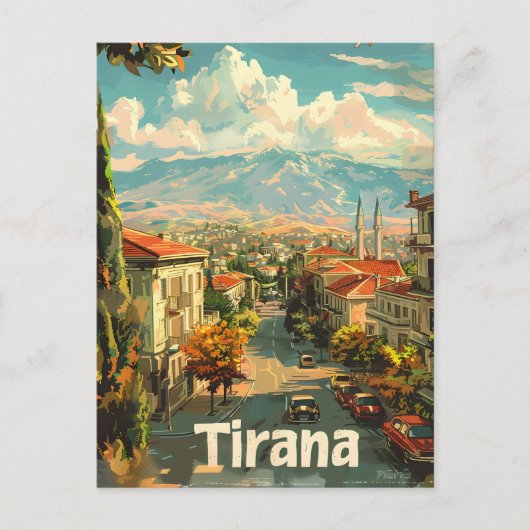 Carte Postale Tirana Vintage (Devant)