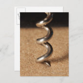 Carte Postale Tire-bouchon. (Devant / Derrière)