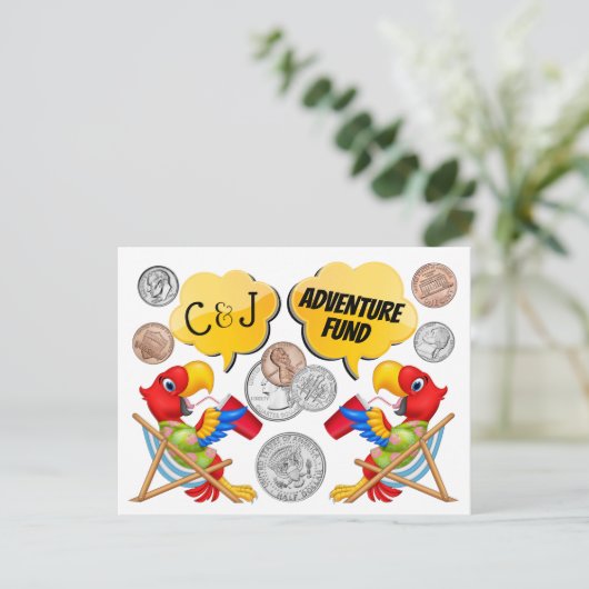 Carte Postale Tirelire (Debout devant)