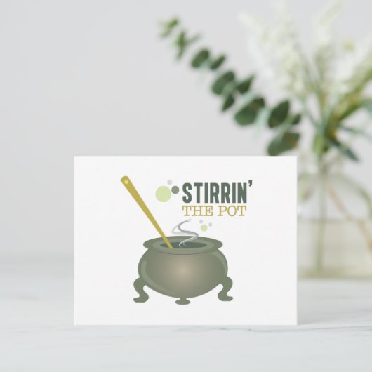 Carte Postale Tirer le pot (Debout devant)