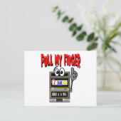 Carte Postale Tirer ma machine à fente (Debout devant)