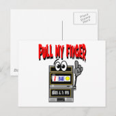 Carte Postale Tirer ma machine à fente (Devant / Derrière)