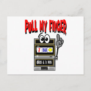 Carte Postale Tirer ma machine à fente