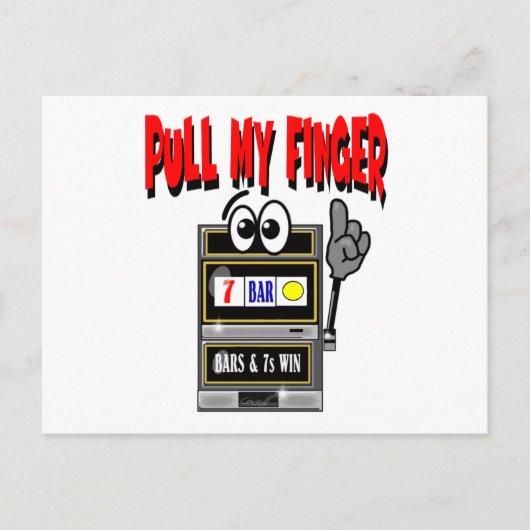 Carte Postale Tirer ma machine à fente (Devant)