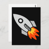 Carte Postale Tirer sur des cadeaux de fusée (Devant / Derrière)