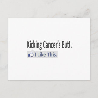 Carte Postale Tirer sur le bouton du cancer ... J'Aime Ça