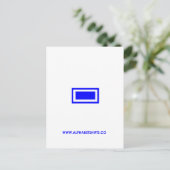 Carte Postale Tiret bleu (Debout devant)