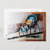 Carte Postale tireur à crèche (Devant / Derrière)