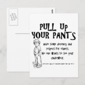 Carte Postale Tirez sur votre pantalon (Devant / Derrière)