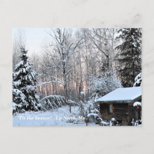 Carte Postale 'Tis Season Up North, Mn Winter Holiday