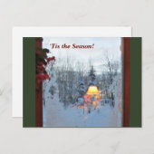 Carte Postale 'Tis Season Winter Holiday (Devant / Derrière)