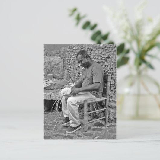 Carte Postale Tissage (Debout devant)